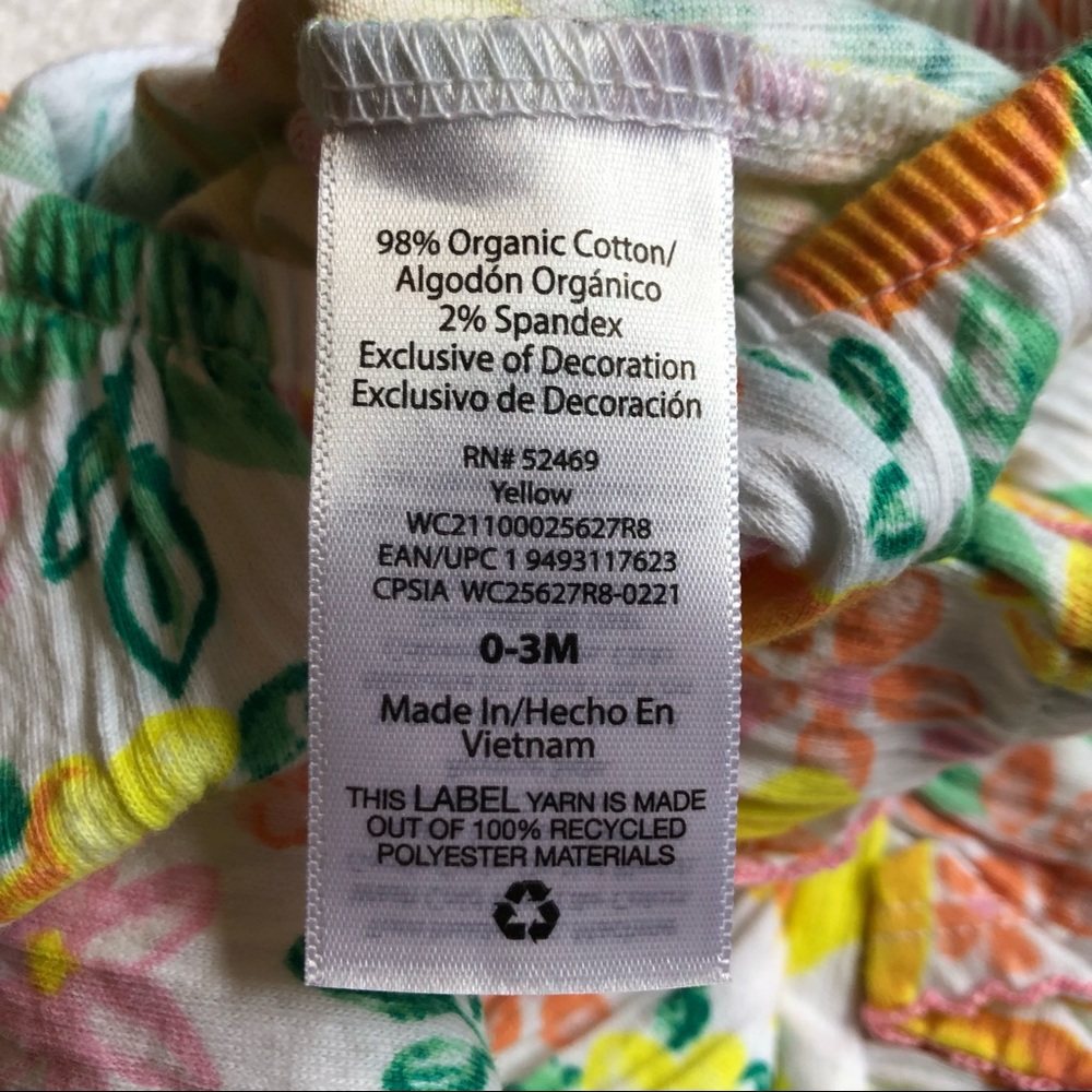 🌸🍋 NWT - WN Infant Summer Romper 🍋🌸 - Picture 9 of 10